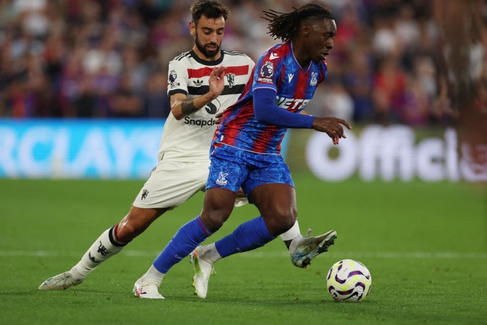 Eberechi Eze impressed for Crystal Palace but missed a good chance to win the game in the second half (REUTERS)