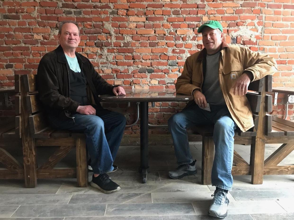 Jeff Payton, who owns the Vintage Tavern, and long-time friend Craig Becker, left, have plans to open Root Juicery at 206 Huron Ave., hoping to serve as a to-go option for healthy foods in downtown Port Huron.