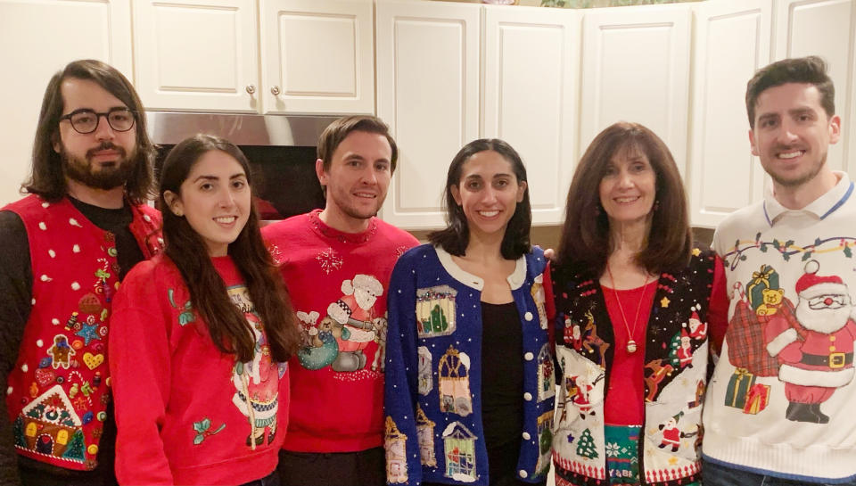 The El Khatib family on Christmas. (Courtesy Khalid El Khatib)