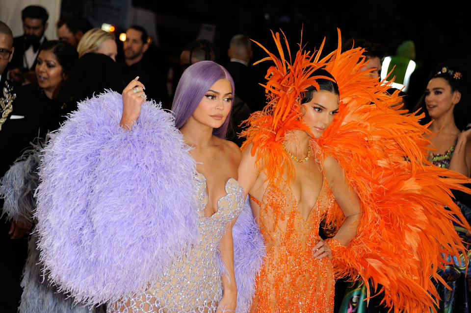 Kylie Jenner and Kendall Jenner at the 2019 Met Gala celebrating "Camp: Notes On Fashion."<span class="copyright">Rabbani and Solimene Photography/WireImage/Getty Images</span>