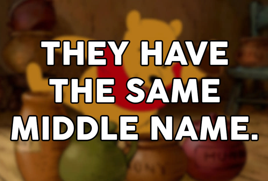 "They have the same middle name."