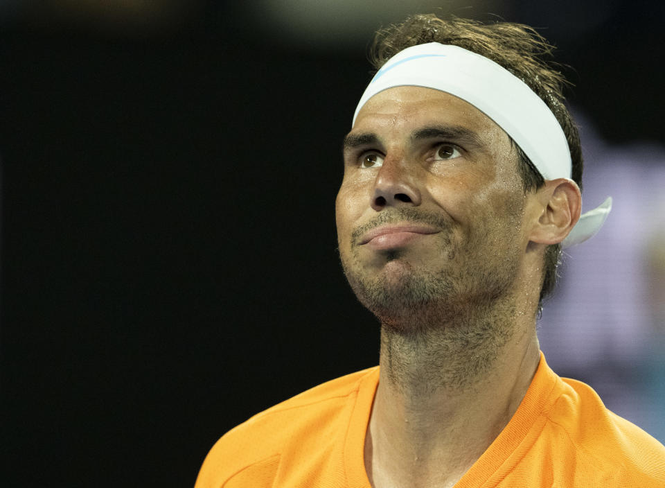 Rafa Nadal (pictured) injured during the Australian Open.