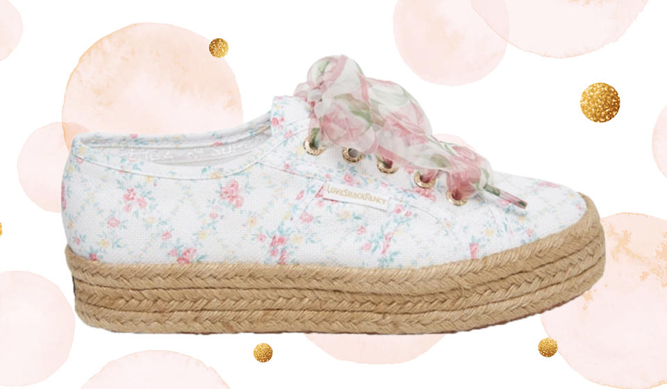 Use the pretty accompanying ribbon laces or switch in a sportier set for a more casual look. (Photo: Superga)