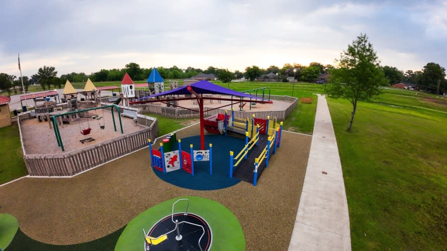 photos of the inclusive park, courtesy of the City of Bullard