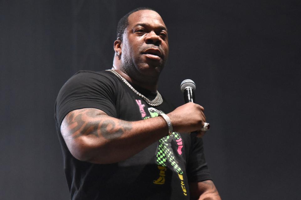 Busta Rhymes performs during the Black on Both Sides 20th Anniversary concert at The Greek Theatre on October 25, 2019 in Berkeley, California.