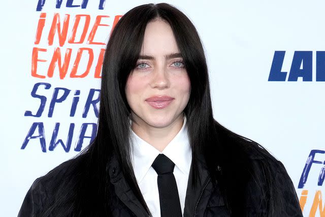 <p>Jeff Kravitz/FilmMagic</p> Billie Eilish in Santa Monica in February 2024