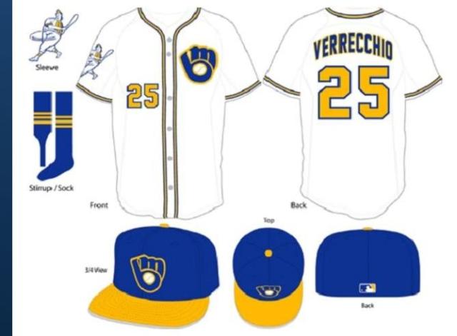 cerveceros de milwaukee uniformes