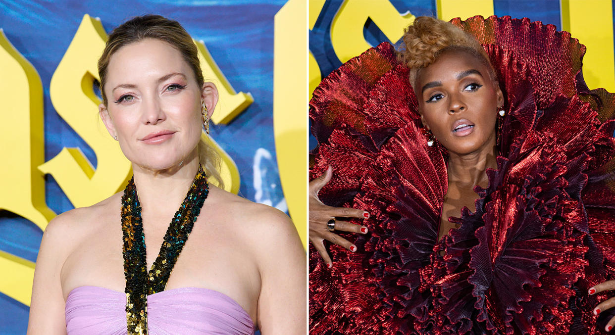 Kate Hudson and Janelle Monae have been rocking the 'Glass Onion' red carpets. (Getty Images)