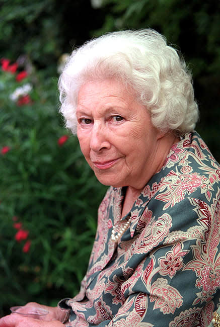 Hazel Douglas pictured in garden for professional photograph