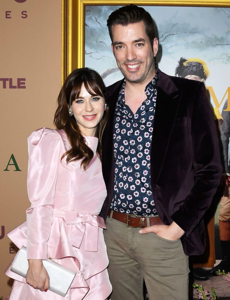 Zooey Deschanel and Jonathan Scott | Jon Kopaloff/Getty