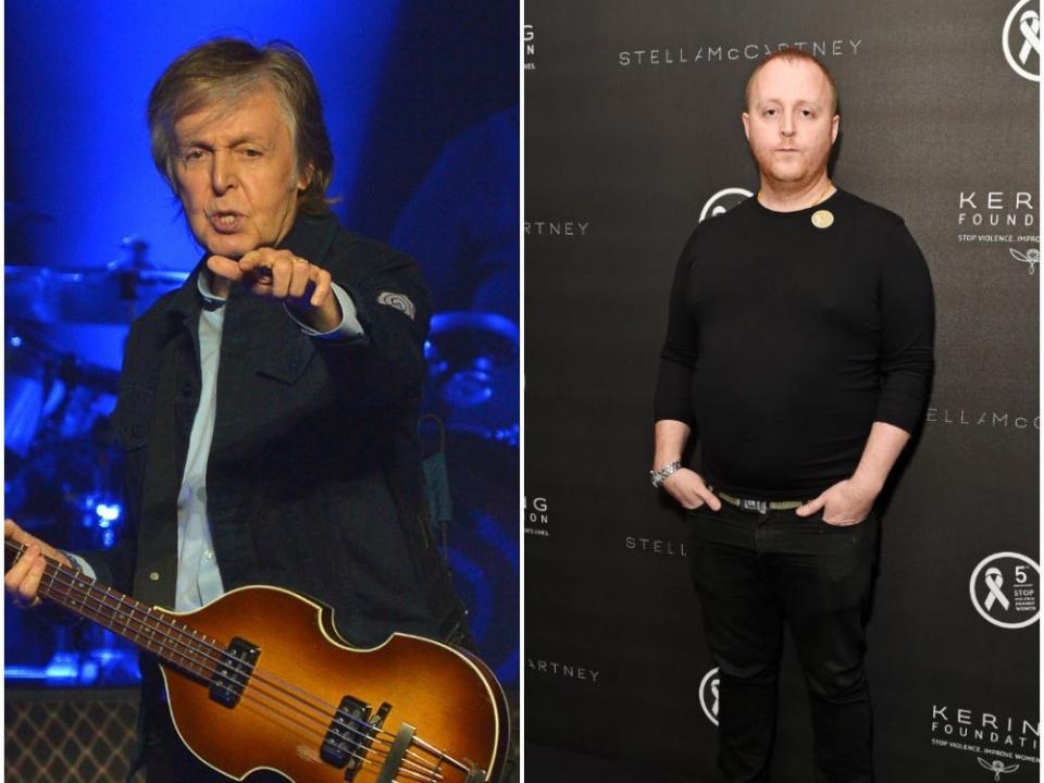 Paul and James McCartney