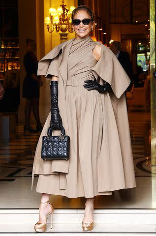 <p>Marc Piasecki/WireImage</p> Jennifer Lopez at Paris Fashion Week.