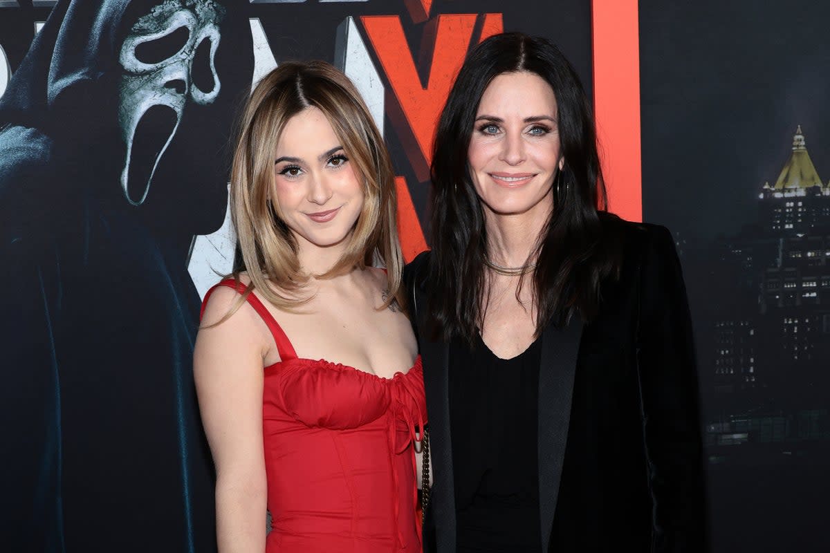 Courteney Cox’s daughter Coco Arquette looked all grown up as she joined her at the Scream VI premiere  (Getty Images)