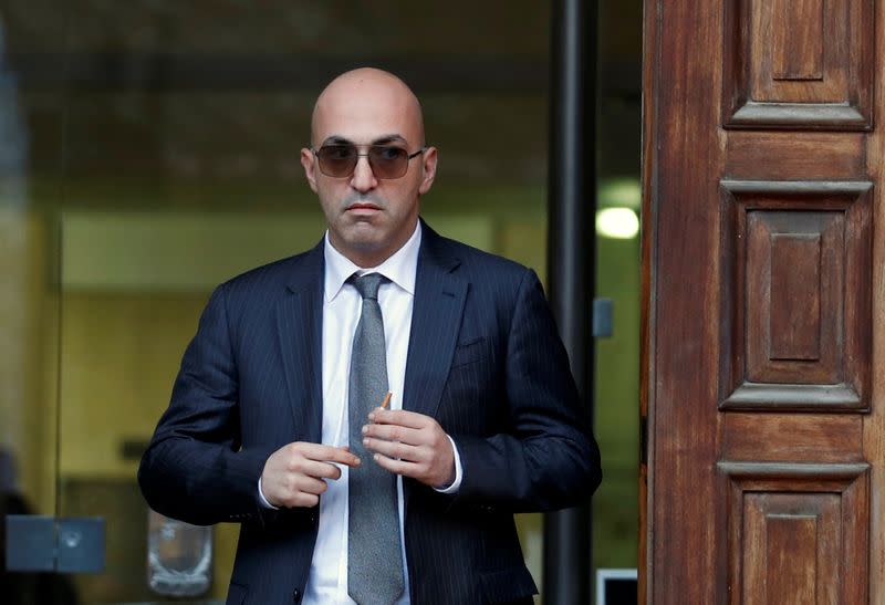 Maltese businessman Yorgen Fenech, who was arrested in connection with an investigation into the murder of journalist Daphne Caruana Galizia, leaves the Courts of Justice in Valletta