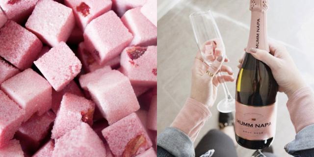 Champagne Sugar Cubes, Natural Raspberry Taste