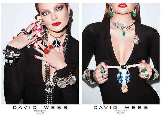 Carine Roitfeld and Terry Richardson have combined their potent creative juices for the new David Webb jewellery collection.