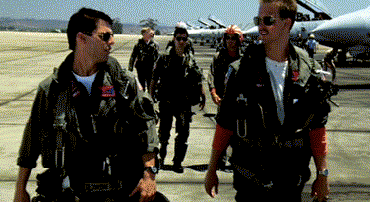 pilots in "Top Gun"