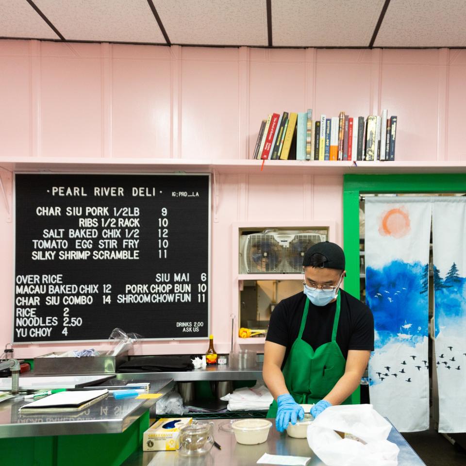 Inside Pearl River Deli in L.A.