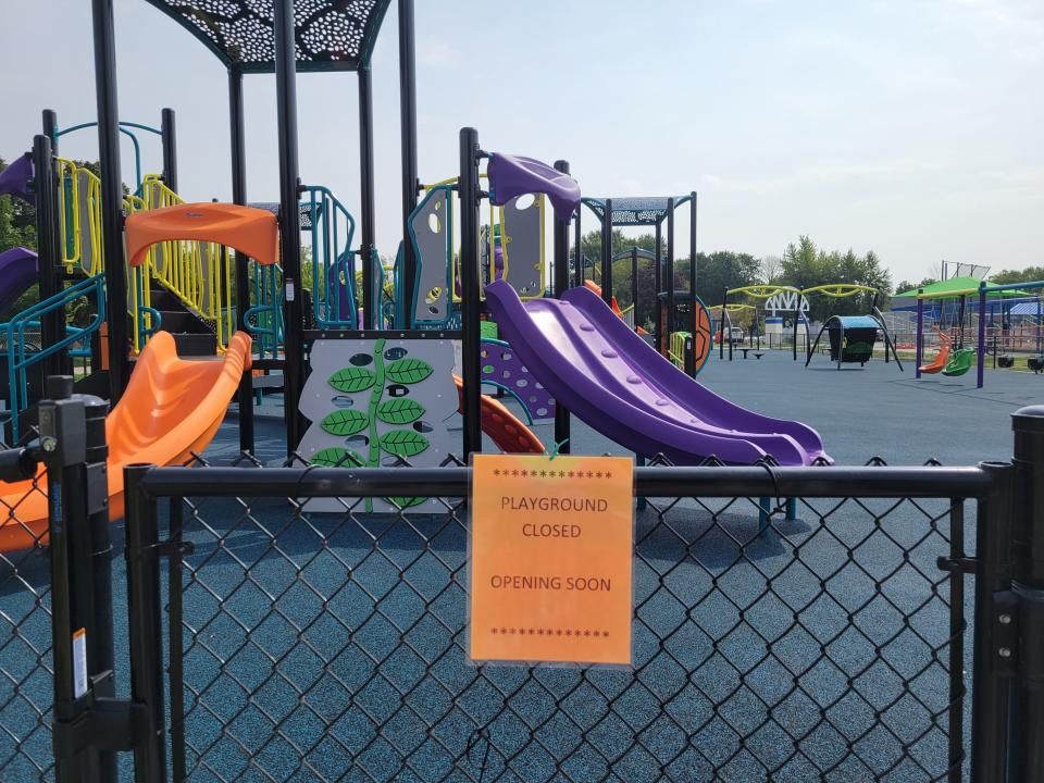 New amenities at Fond du Lac's Plamore Park on Division Street include a Miracle League baseball field and playground, both accessible to anyone of any ability.