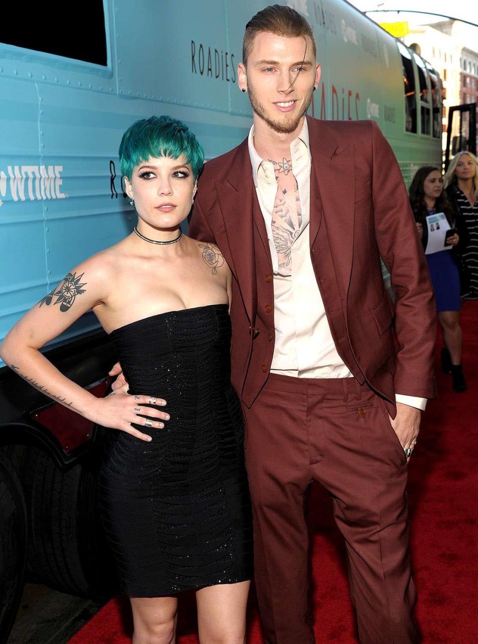 Halsey and rapper Machine Gun Kelly