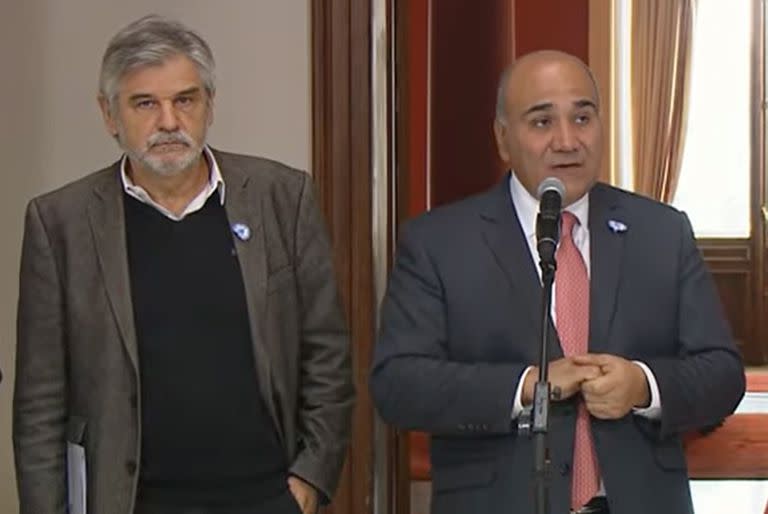 Conferencia de prensa tras la reunión de Gabinete en casa Rosada