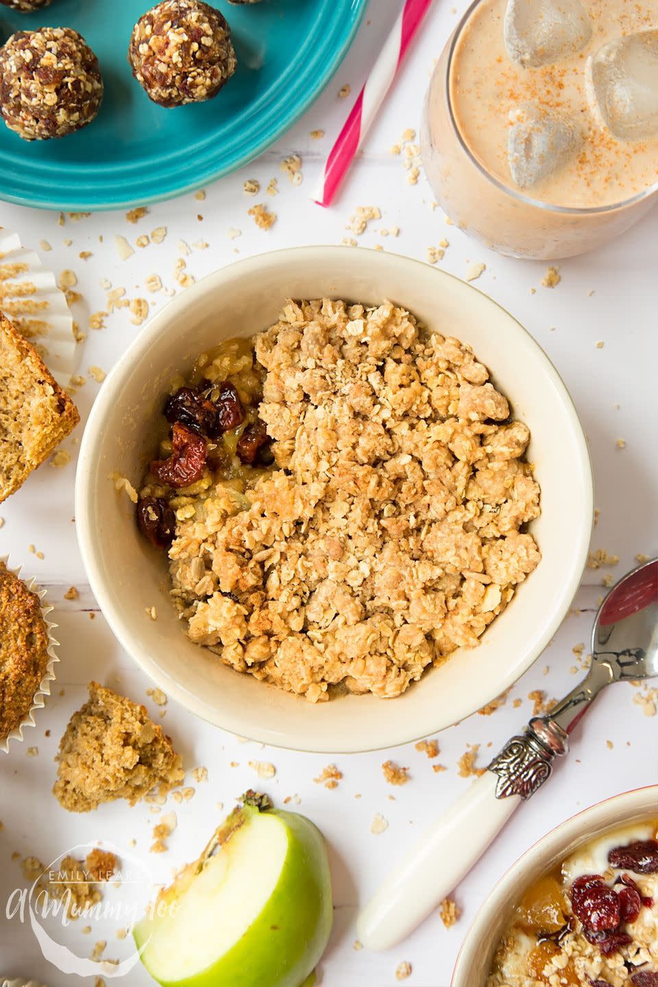 Apple Cherry Granola Crumble (For One)