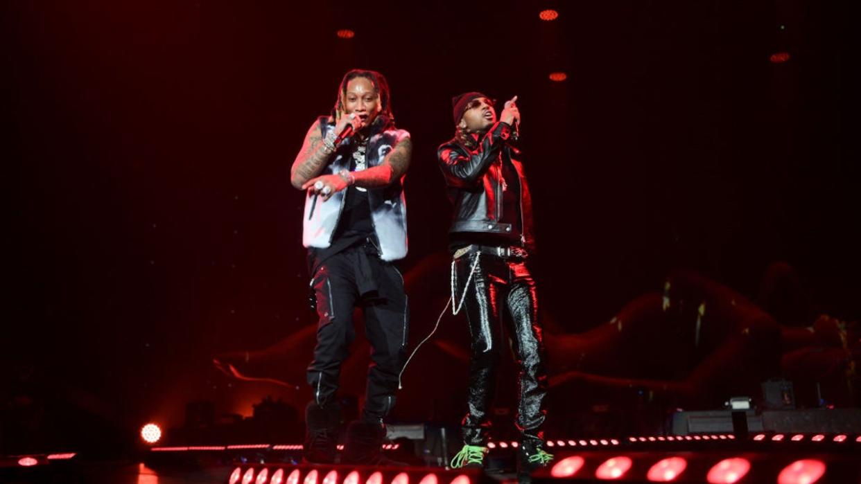 <div>Future and Metro Boomin perform during Future & Friends "One Big Party Tour" at State Farm Arena on January 14, 2023, in Atlanta. (Photo by Prince Williams/Wireimage)</div>