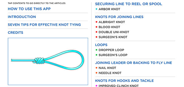 Digital Guide to Fishing Knots screenshot