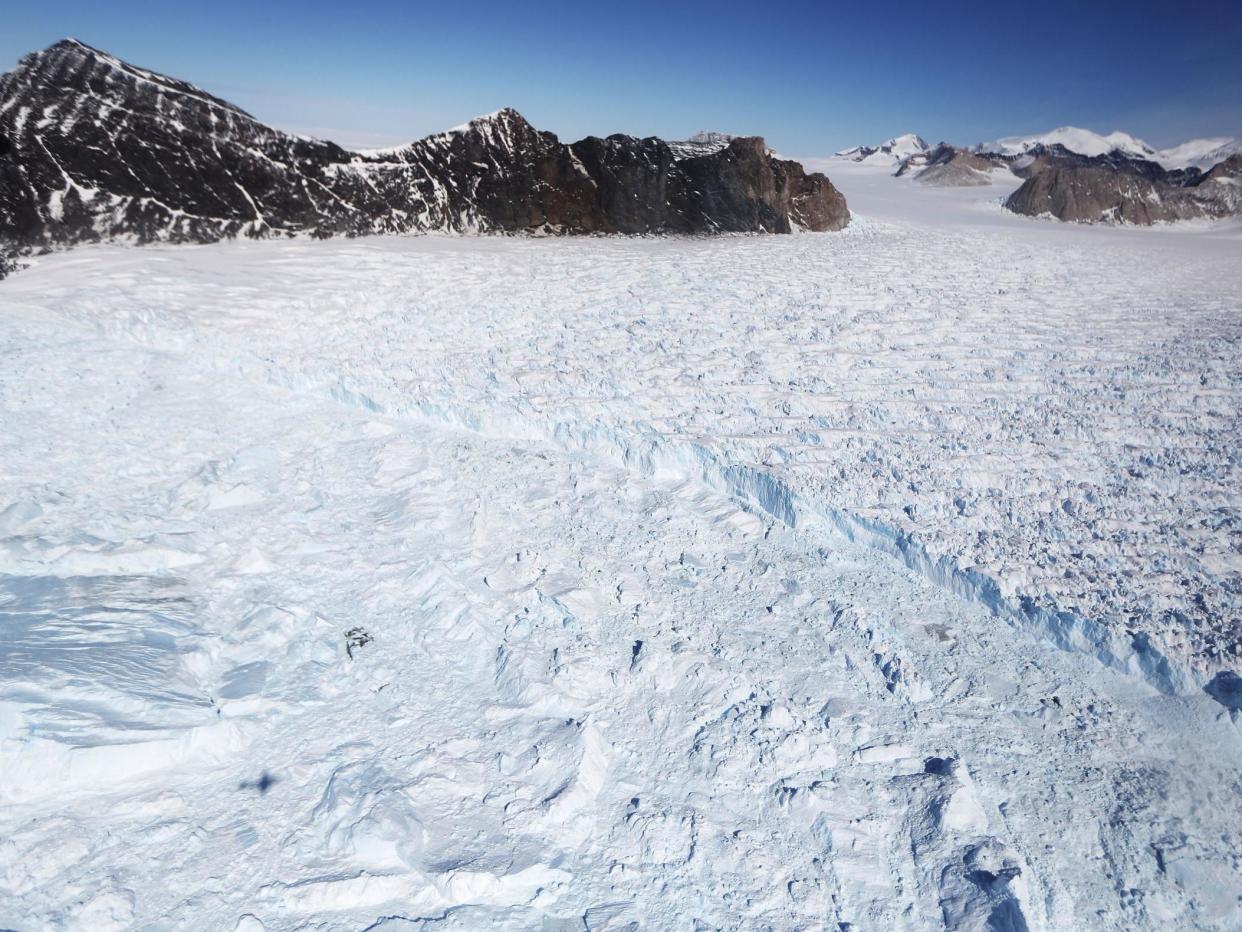 Warming Antarctic waters are speeding the rate at which glaciers are melting: Nasa/Getty