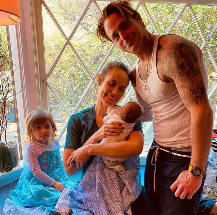 Cameron Douglas y su familia