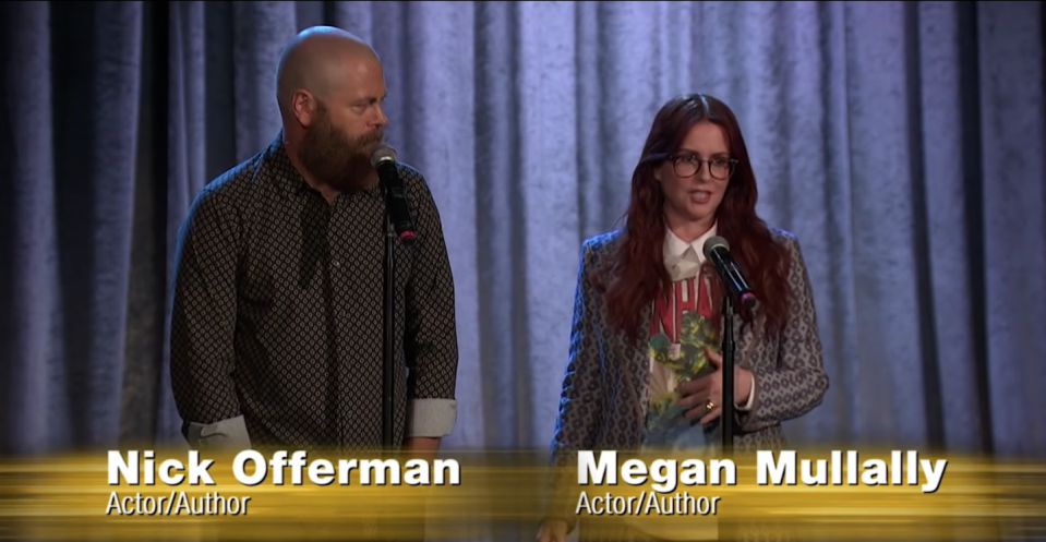 Nick Offerman and Megan Mullally