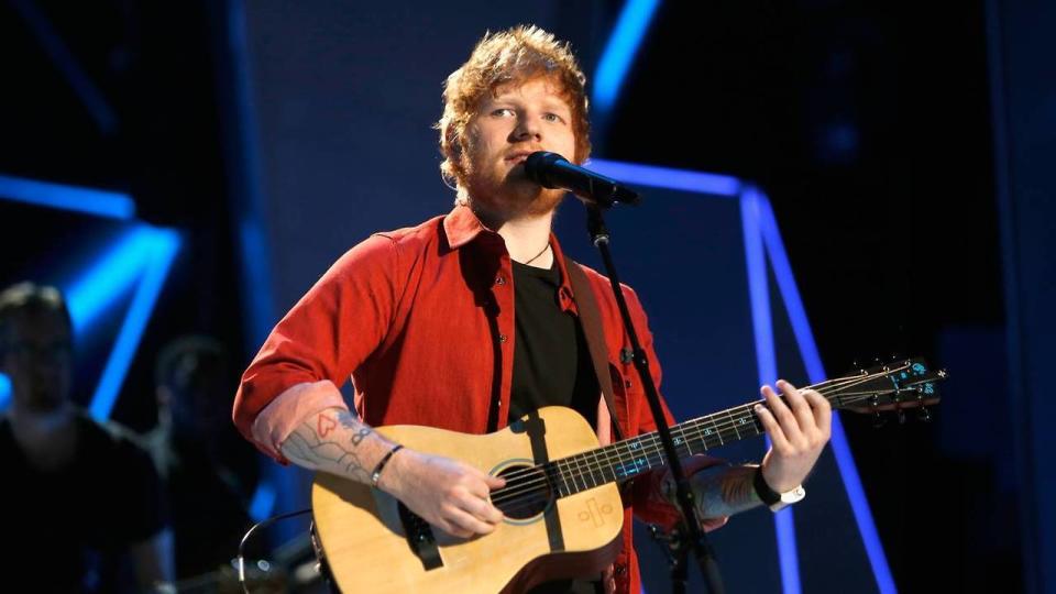 Ed has been forced to cancel some of his tour dates. Copyright: [Rex]