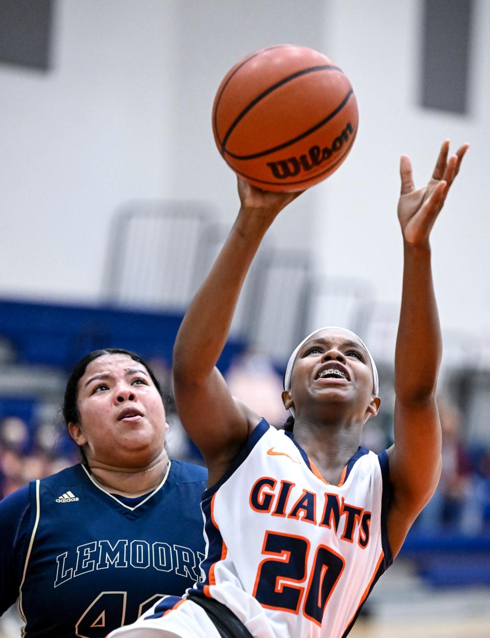 College of the Sequoias' Sapphire Jones shoots against West Hills College-Lemoore in women's basketball on Wednesday, January 26, 2022. 