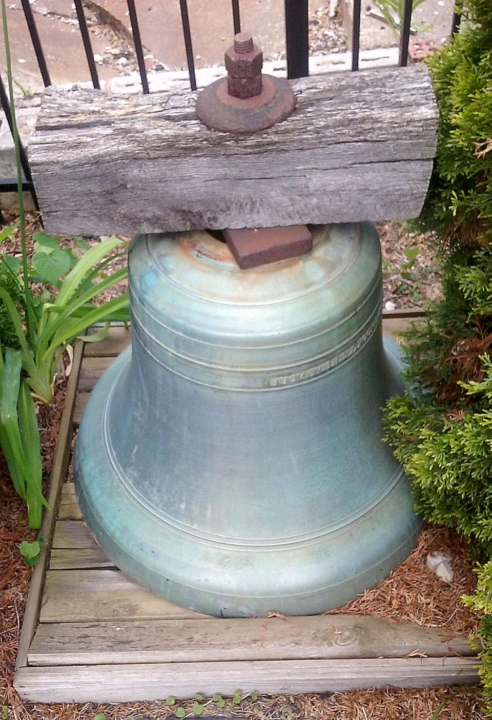 The bell from the old St. Edward Church will be placed in a free-standing tower on the Pleasant Street side of the church.