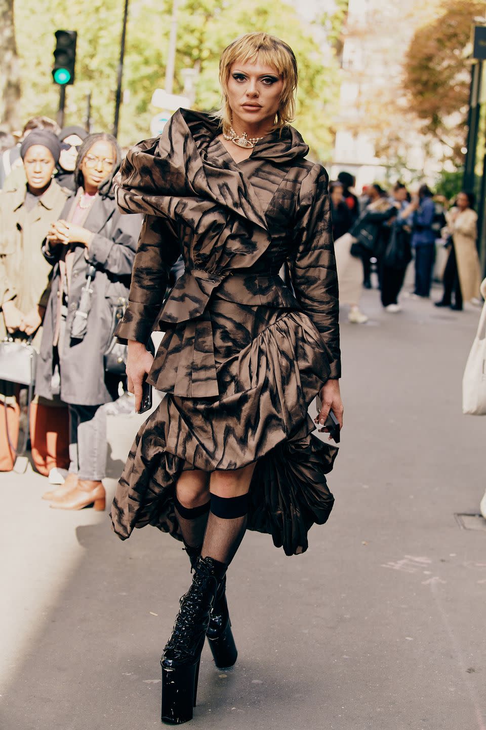 Doja, Naomi, Janet, Oh My! The Final Day of Paris Fashion Week Street Style