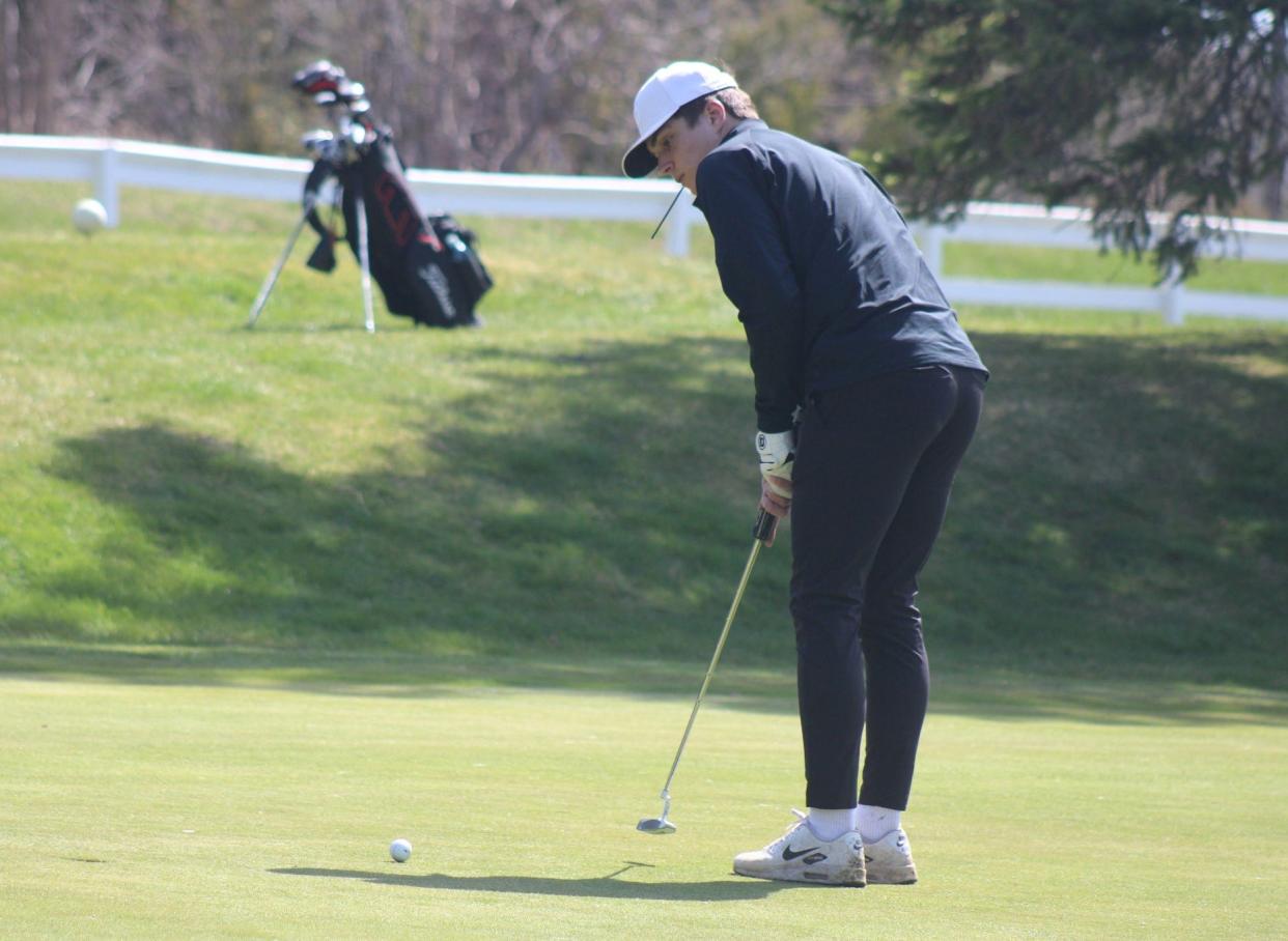 Senior Gavin Rose shot a personal-best 84 and finished 20th overall for the Cheboygan boys golf team at Wednesday's Elk Rapids Invitational.
