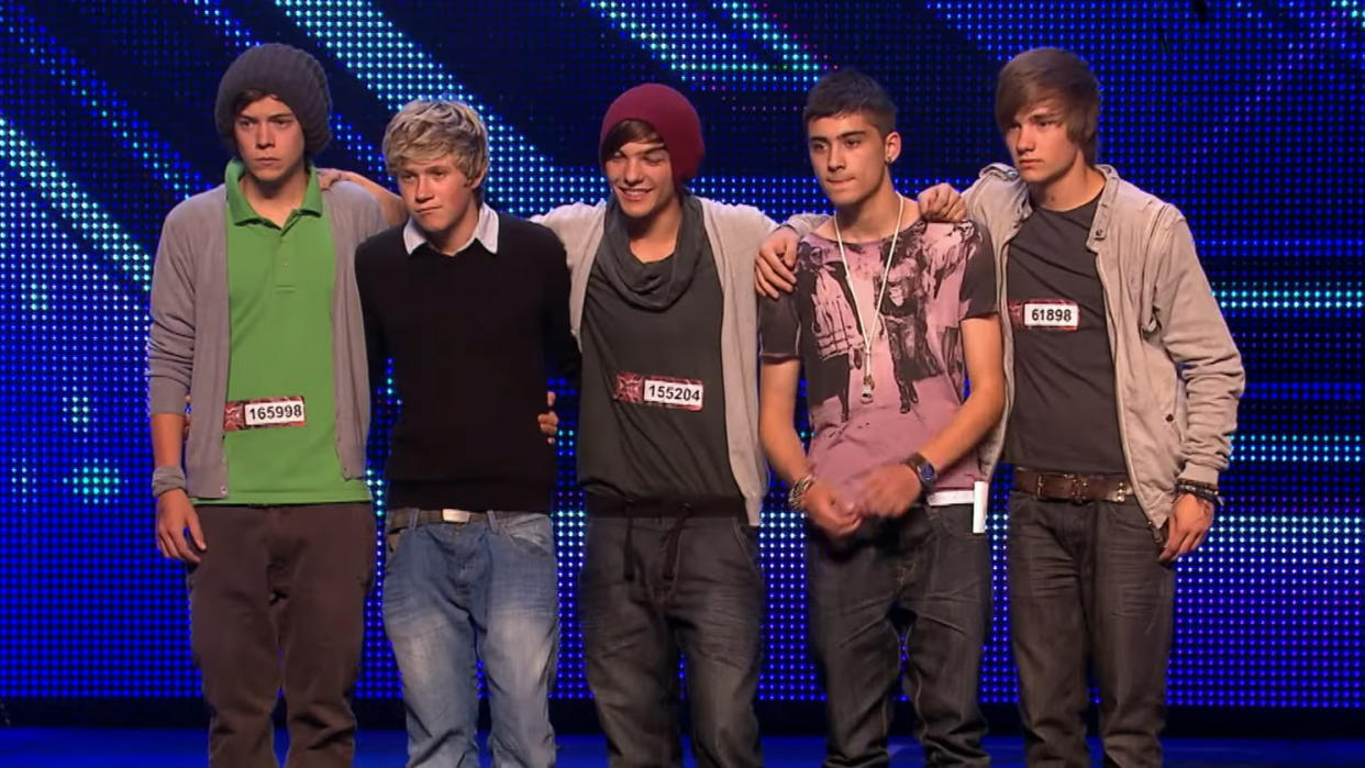 One Direction were put together when all five members auditioned individually for The X Factor in 2010. (ITV)