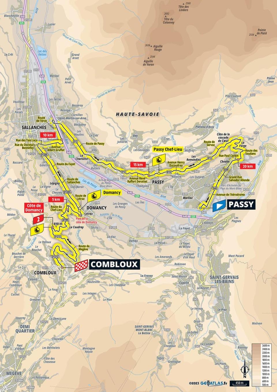 Stage 16 map (letour)