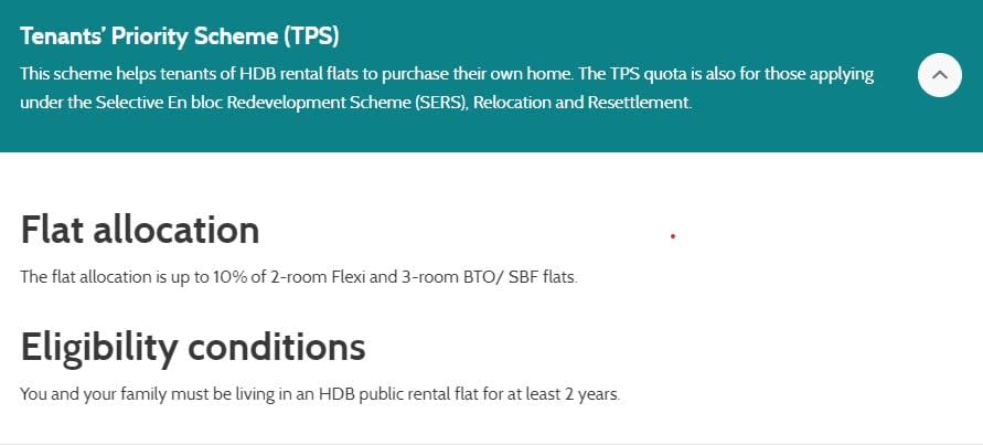 SERS priority for BTO