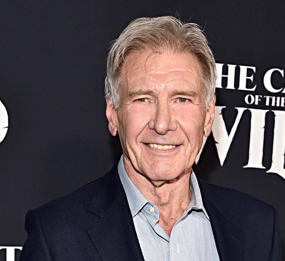 Harrison Ford arrives at the World Premiere of 20th Century Studios' "The Call of the Wild" at the El Capitan Theatre on February 13, 2020