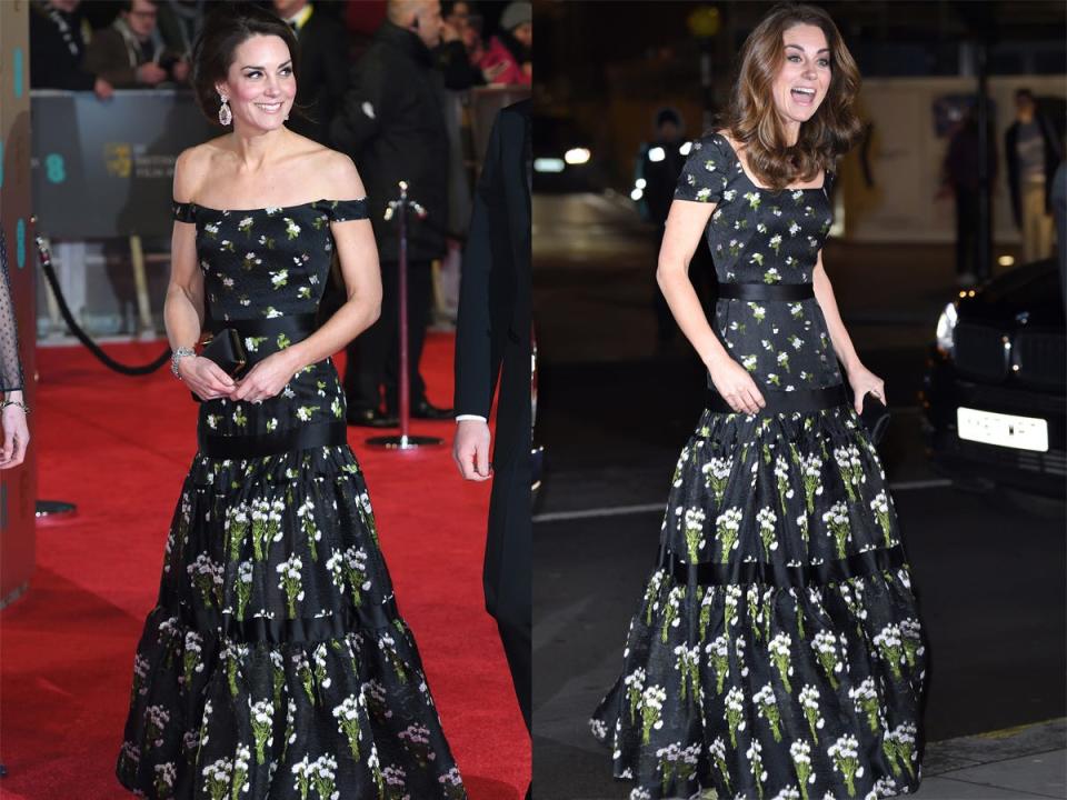 kate middleton baftas dress