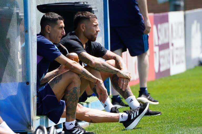 Di María y Otamendi, inseparables en la selección argentina