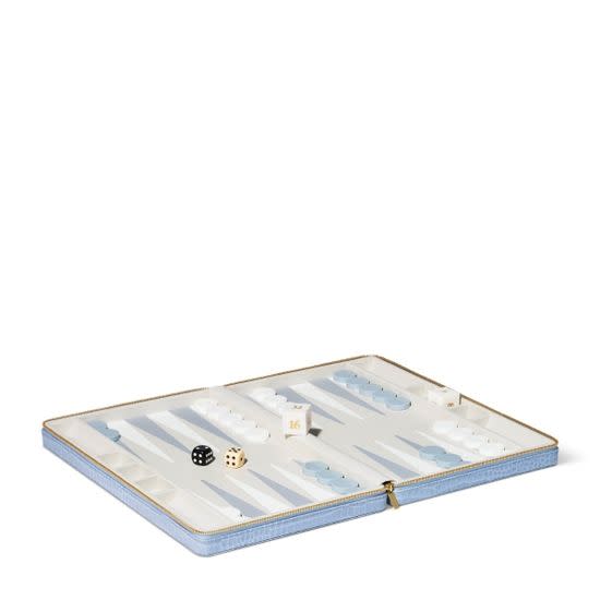 <p><a href="https://www.aerin.com/enzo-travel-backgammon-set-22220347/?color=Hydrangea+Blue" rel="nofollow noopener" target="_blank" data-ylk="slk:Shop Now;elm:context_link;itc:0;sec:content-canvas" class="link ">Shop Now</a></p><p>Enzo Travel Backgammon Set</p><p>aerin.com</p><p>$1450.00</p>