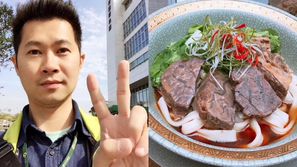 丁怡銘先前身陷牛肉麵風波。（合成圖／翻攝自丁怡銘、皇家傳承牛肉麵臉書）