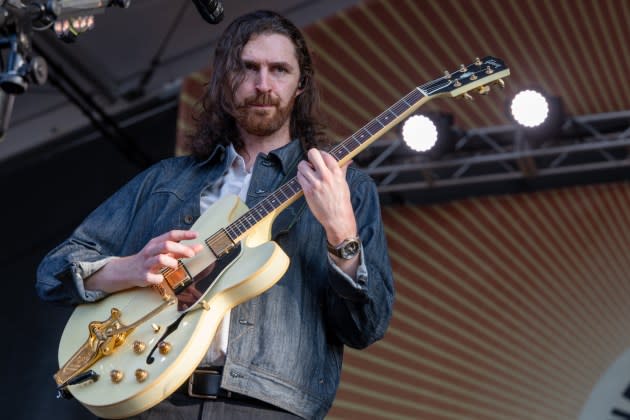 NEWPORT, RHODE ISLAND - JULY 26: Hozier performs during the 2024 Newport Folk Festival at Fort Adams State Park on July 26, 2024 in Newport, Rhode Island. - Credit: Douglas Mason/Getty Images