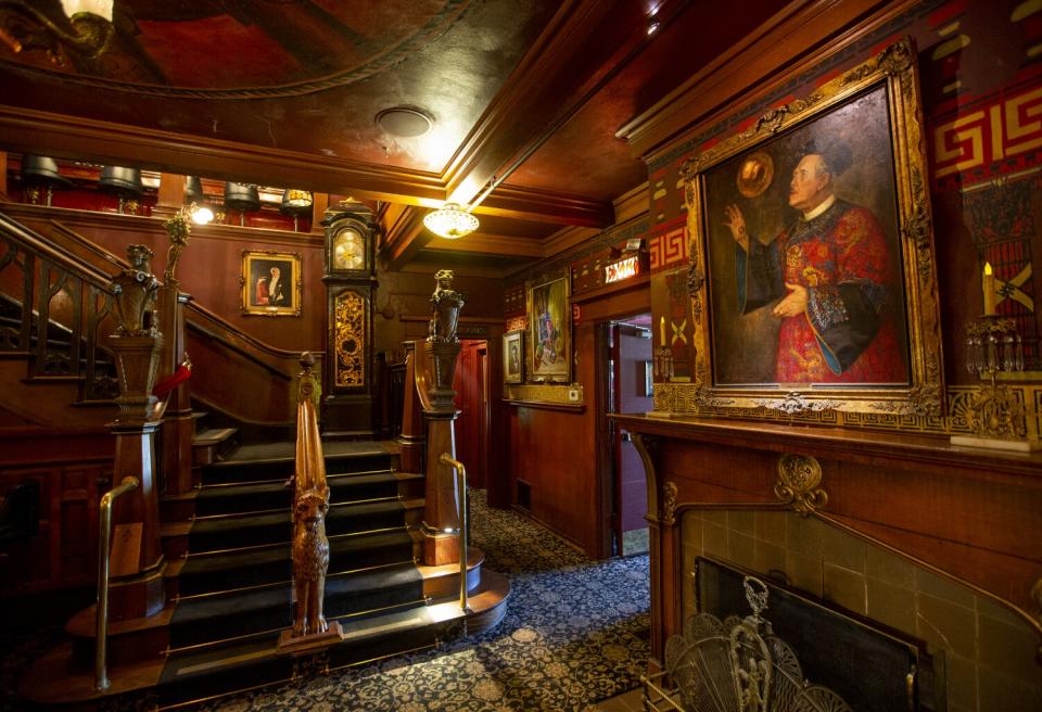 Interior of the Magic Castle in Hollywood.