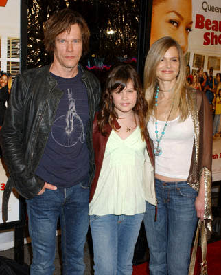 Kevin Bacon and Kyra Sedgwick with daughter Sosie at the LA premiere of MGM's Beauty Shop