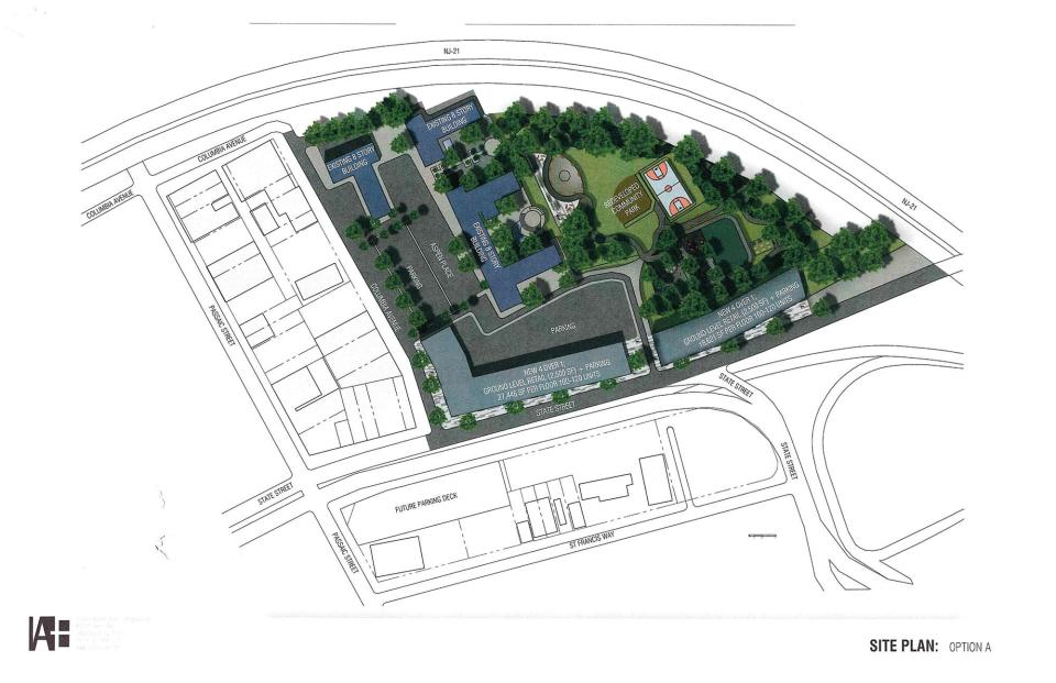 Site plan for the Speer Housing project in Passaic.