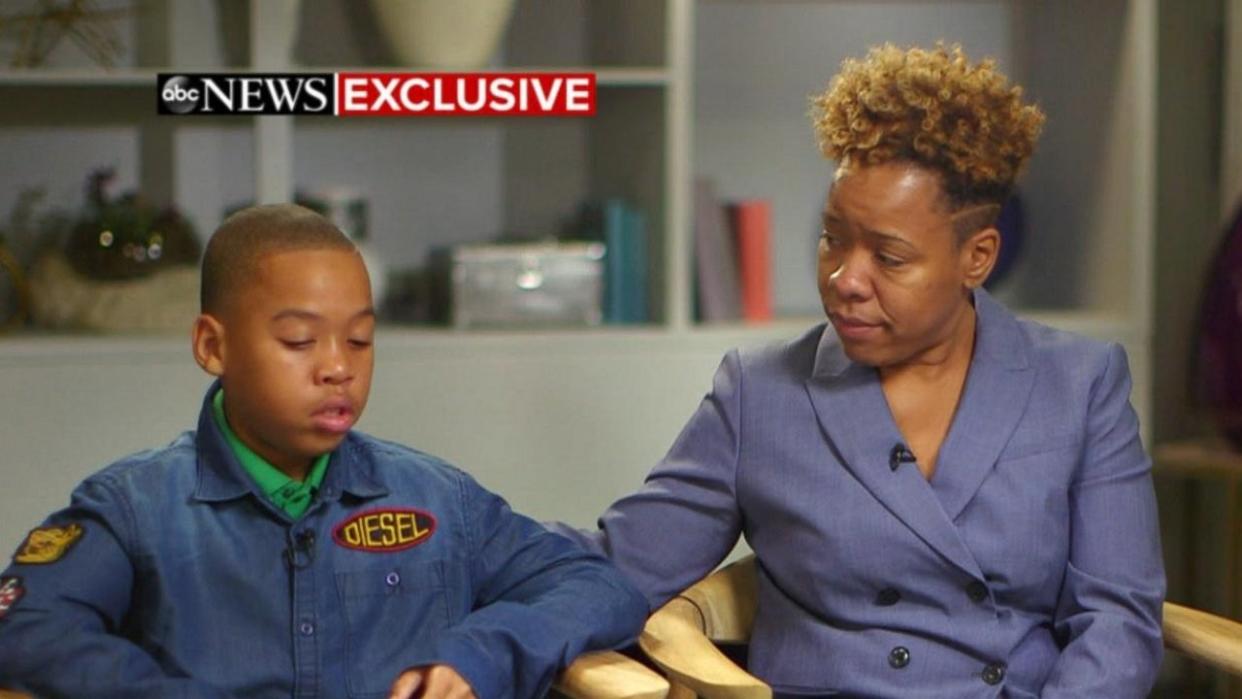 Jeremiah Harvey and his mother, Someko Bellille. (Photo: ABC News Videos)