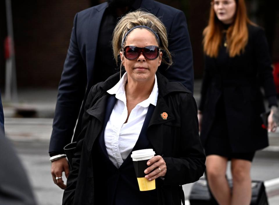 Tamara Lich arrives for her trial at the Ottawa Courthouse on Sept. 19, 2023.